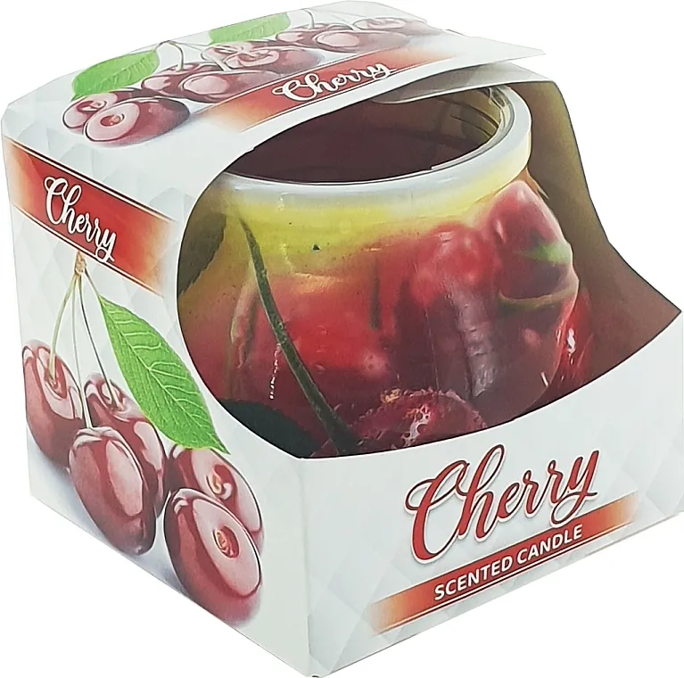 Admit Candle In Glass Cover Cherry Sveća u staklenom poklopcu