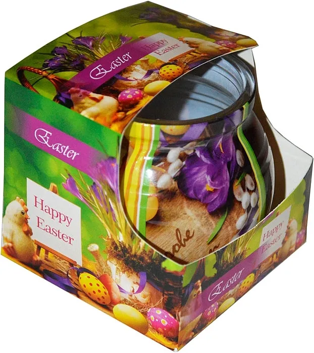 Admit Candle In Glass Cover Easter Crocus The Body Shop Blue Musk Zest Vegan