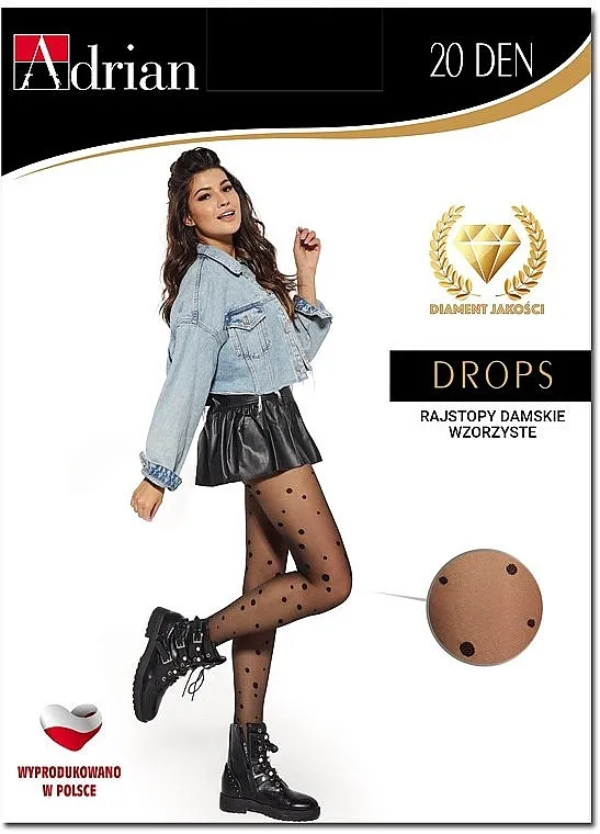 Adrian Hulahopke za žene "Drops" 20 Den, nero