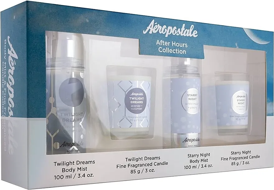 Aeropostale After Hours Set (mist/2x100ml + candle/2x85g)