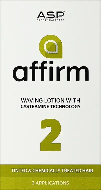 Affinage Affirm Perm with Cysteamine Technology 2 (lot/2x210ml) Set za nežnu i farbanu kosu