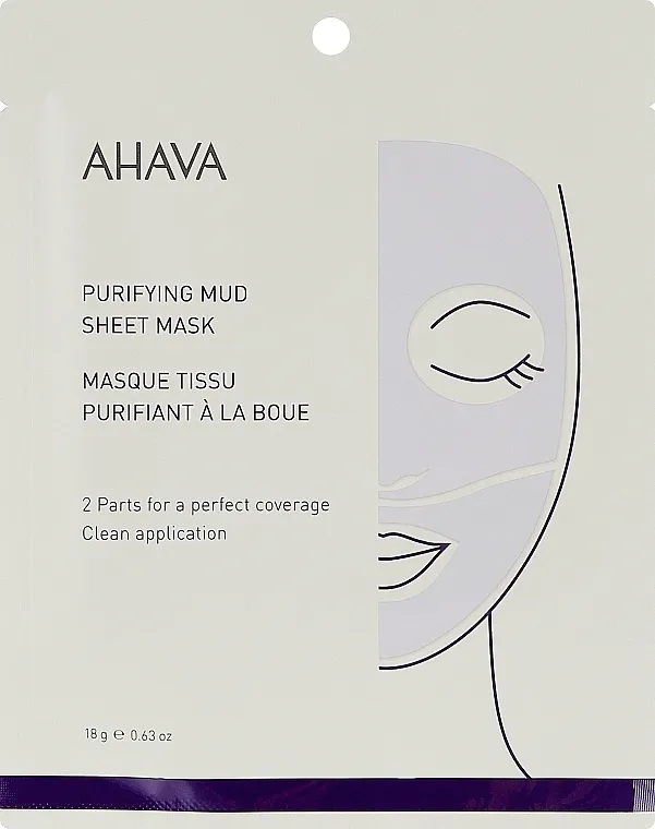 Ahava Purifying Mud Sheet Mask Sheet maska za čišćenje lica