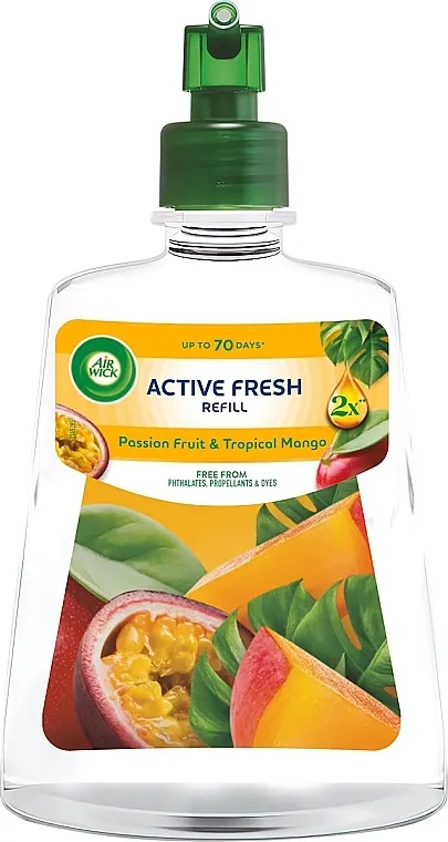 Air Wick Active Fresh Passion Fruit &amp; Tropical Mango Zamenski uložak za električni osveživač vazduha