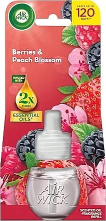 Air Wick Essential Oils Berries&amp;Peach Blossom Zamenski uložak za osveživač vazduha "Bobice i cvetovi breskve"
