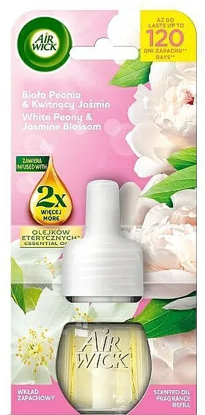 Air Wick Essential Oils Electric Freshness Zamenski uložak za osveživač vazduha Bela Božur &amp; Cvetni Jasmin