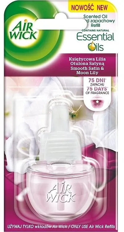 Air Wick Essential Oils Electric Smooth Satin &amp; Moon Lily (dopuna) Električni osveživač vazduha "Satin &amp; Moon Lily"
