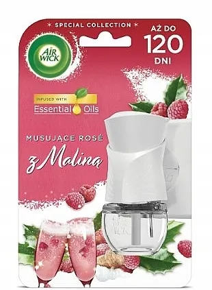 Air Wick Essential Oils Električni osveživač vazduha „Penušavi roze sa malinom”