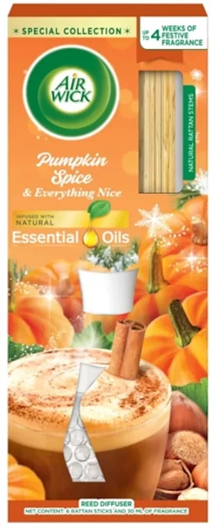 Air Wick Essential Oils Reed Diffuser Mirisni difuzor Bundeva i Sve Što Je Lepo
