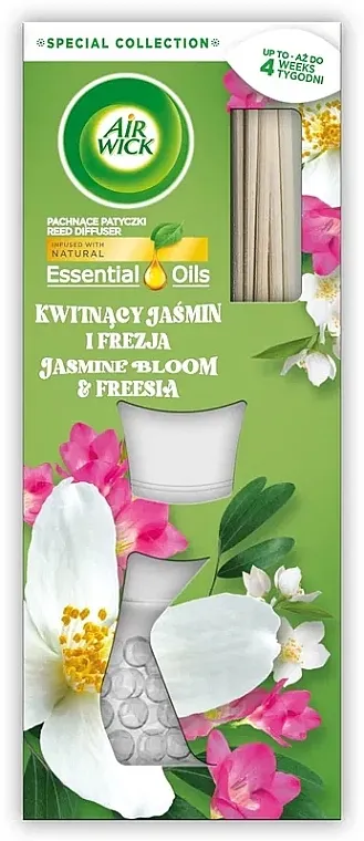 Air Wick Essential Oils Reed Diffuser Mirisni difuzor Cvetajući jasmin i frezija