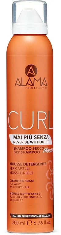 Alama Curl Mousse Dry Shampoo Suvi šampon u peni za kovrdžavu kosu