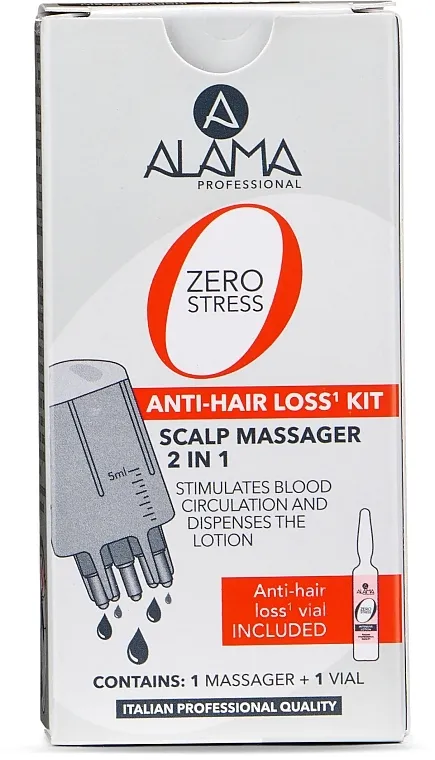 Alama Zero Stress Kit(brush/1pcs + h/lotion/6ml) Set protiv opadanja kose