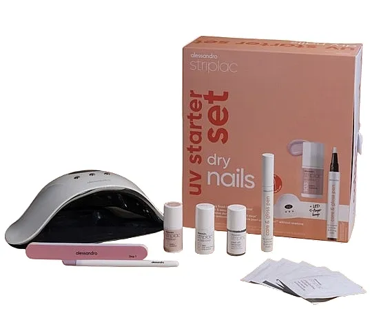 Alessandro International Striplac UV Starter Set Dry Nails Set za manikir, 8 delova