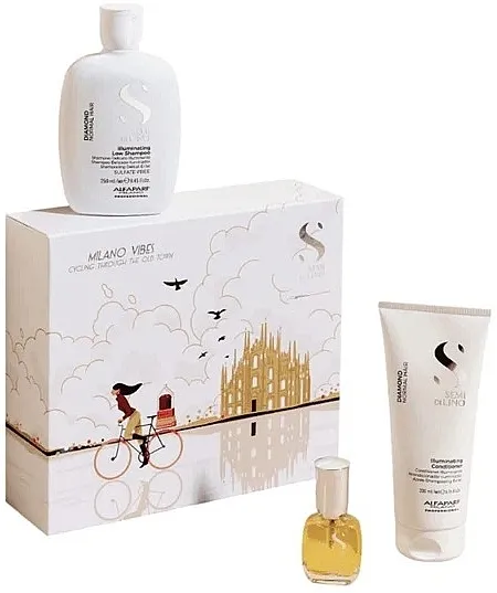 Alfaparf Semi Di Lino Diamond Set (shm/250ml + cond/200ml + cristal/15ml)