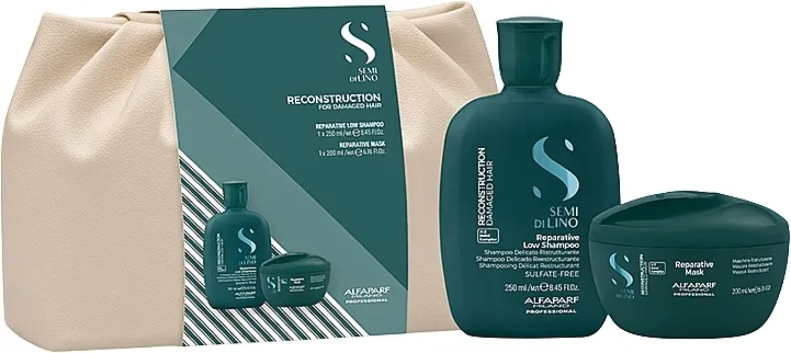 Alfaparf Semi Di Lino Reconstruction Duo Milano Professional (sh/250ml + h/mask/200ml + bag) Set