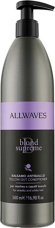 Allwaves Blond Supreme Yellow Out Conditioner Regenerator za neutralizaciju žutih tonova