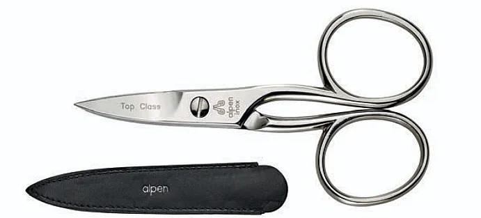 Alpen Nail Scissors Makaze za nokte, nerđajući čelik, mikro testerisanje, sa futrolom, 9 cm