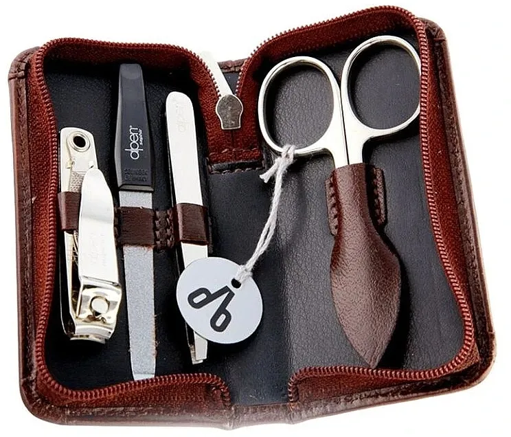 Alpen Set za manikir, 4-delni, 6820, braon