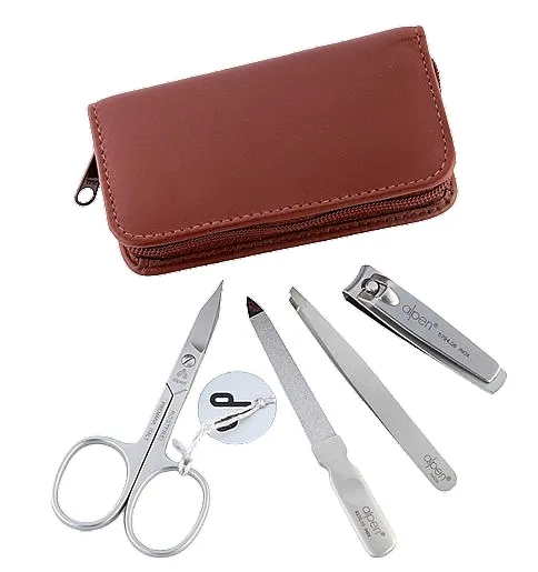Alpen Set za manikir, 4-delni, 6820R, braon