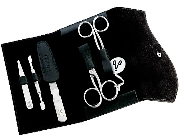 Alpen Set za manikir, 5-delni, 6836R, crni