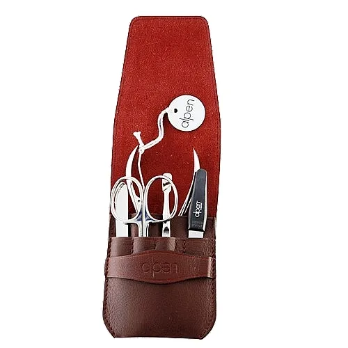 Alpen Set za manikir, 5-delni, 6874, bordo-crvena