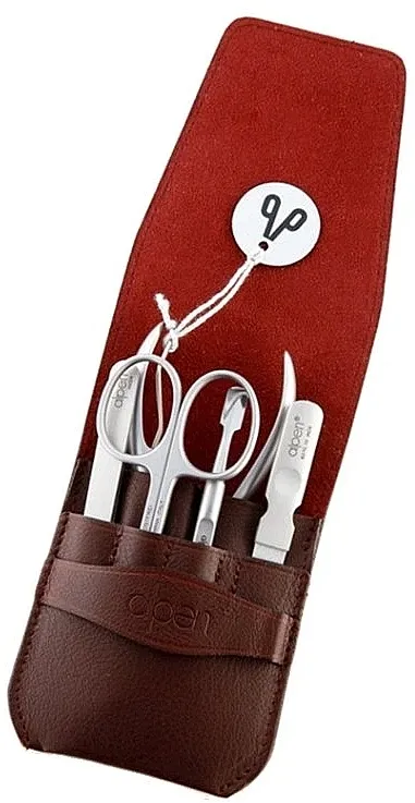 Alpen Set za manikir, 5-delni, 6874R, duvanski