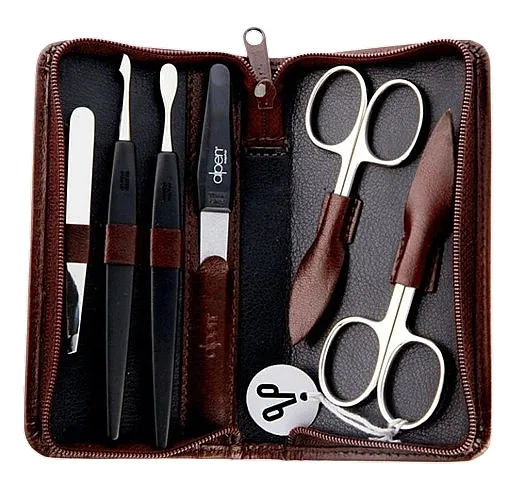Alpen Set za manikir, 6-delni, 6822, braon