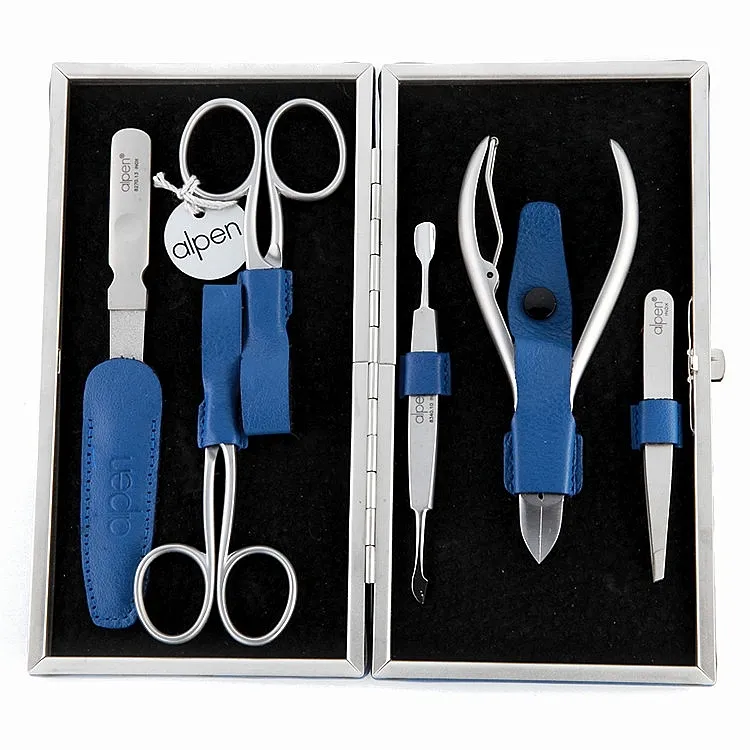 Alpen Set za manikir, 6-delni, 6884R, plavi