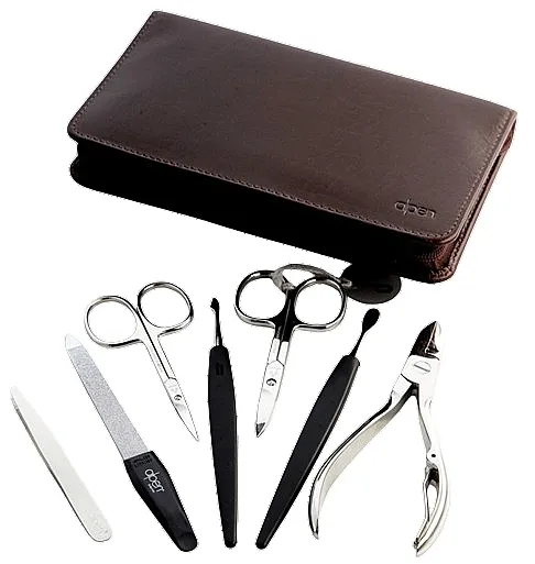 Alpen Set za manikir, 7-delni, 6824, braon