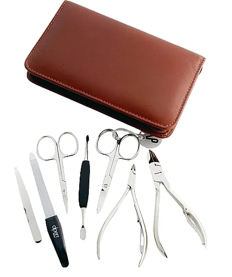 Alpen Set za manikir, 7-delni, 6825, braon
