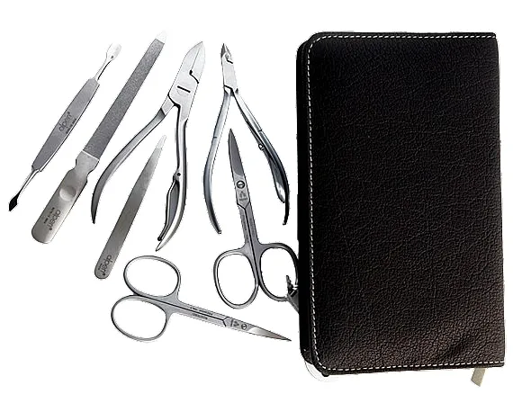 Alpen Set za manikir, 7-delni, 6825R, crna