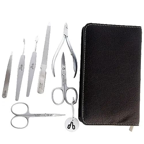 Alpen Set za manikir, 7-delni, 6826R, crni