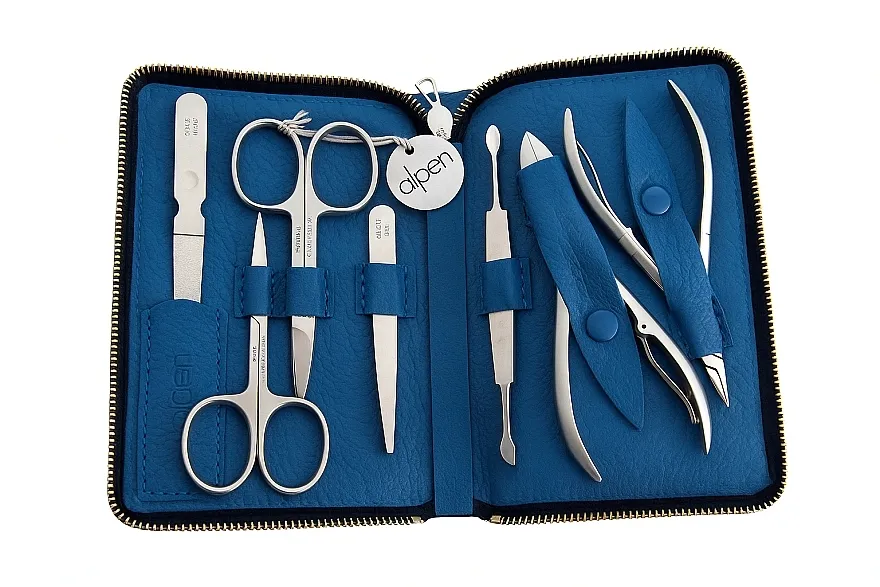 Alpen Set za manikir, 7-delni, 6845R, plava