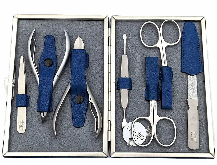 Alpen Set za manikir, 7-delni, 6885R, plavi