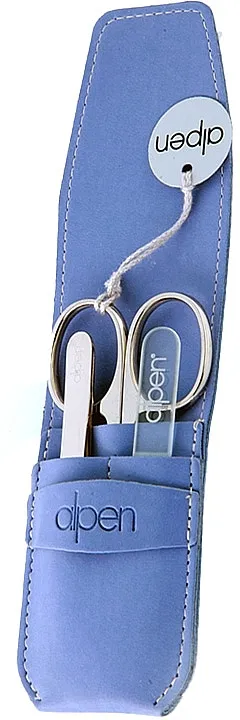 Alpen Set za manikir, trodelni, 6800YL, plava