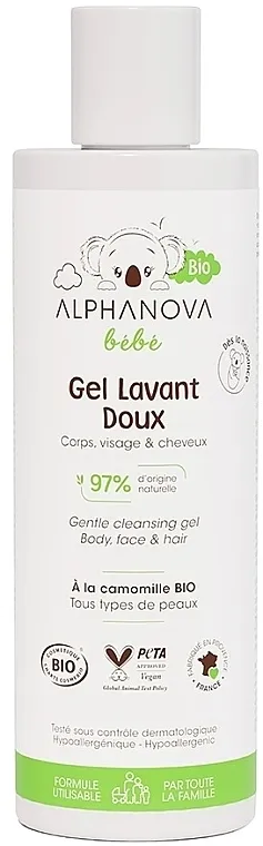 Alphanova Bebe Bio Gentle Cleansing Gel Body, Face &amp; Hair Blagi gel za čišćenje tela, lica i kose