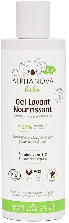Alphanova Bebe Bio Nourishing Cleansing Gel Hranljivi gel za čišćenje tela, lica i kose