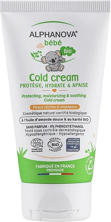 Alphanova Bebe Cold Cream Bio cold krema protiv mraza i vjetra