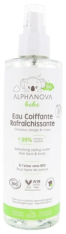 Alphanova Bebe Refreshing Styling Water Sprej za kosu, lice i telo
