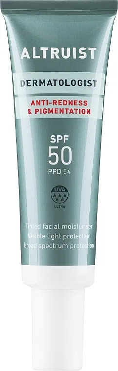 Altruist Dermatologist Anti Redness And Pigmentation Spf50 Krema protiv crvenila i pigmentacije sa zaštitom od sunca