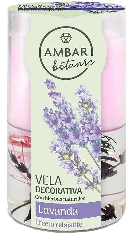Ambar Botanic Candle Dekorativna sveća sa mirisom lavande