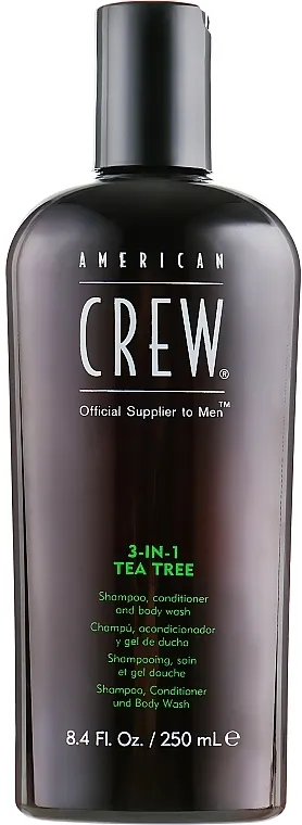 American Crew Tea Tree 3-in-1 Shampoo, Conditioner and Body Wash 3-u-1 proizvod za njegu kose i tijela "Tea Tree"