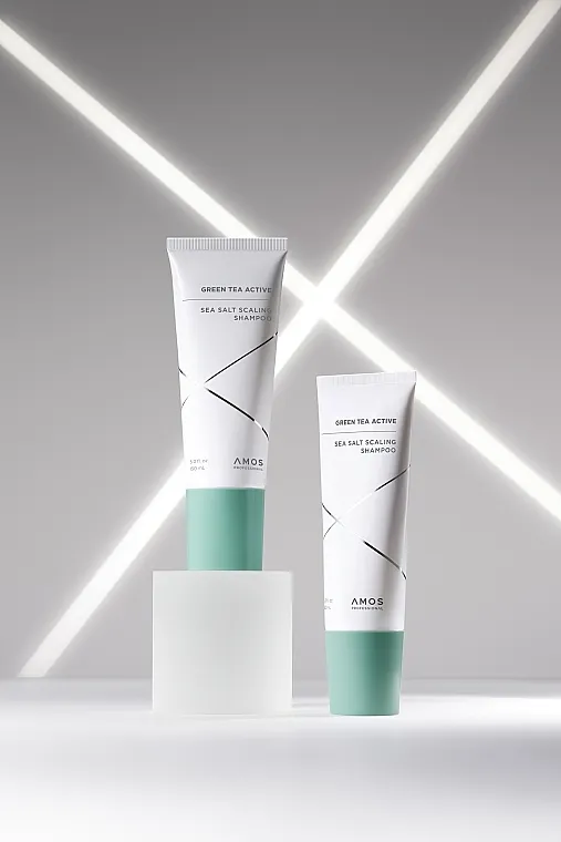 Amos Professional Green Tea Active Sea Salt Scaling Shampoo Šampon za piling kože glave