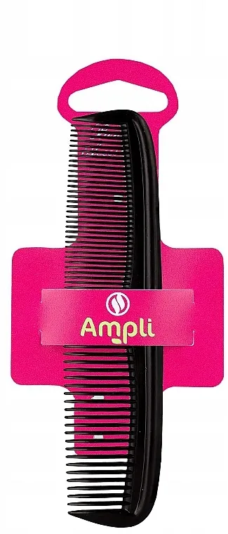 Ampli Češalj za kosu, crni, 13,6 cm