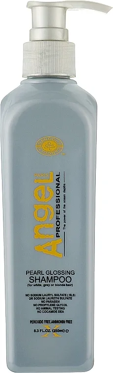 Angel Professional Paris Perl Glossing Shampoo Šampon koji daje srebrnu nijansu izbijeljenoj, plavoj i sijedoj kosi