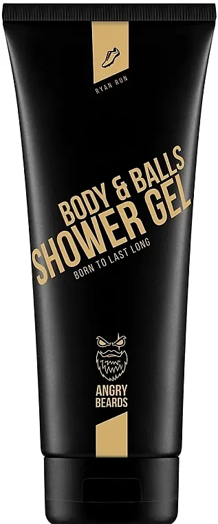 Angry Beards Ryan Run Body &amp; Balls Shower Gel Osvežavajući gel za tuširanje