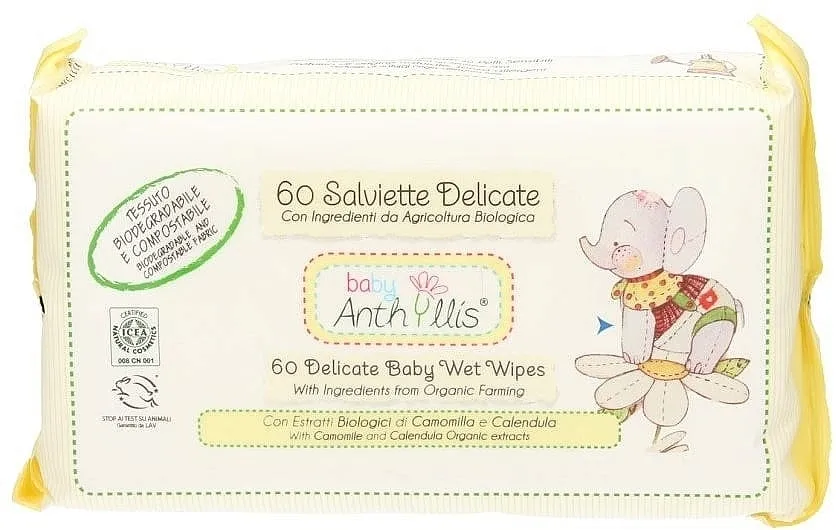 Anthyllis Cleansing Wipes Dječje vlažne maramice, 60 kom