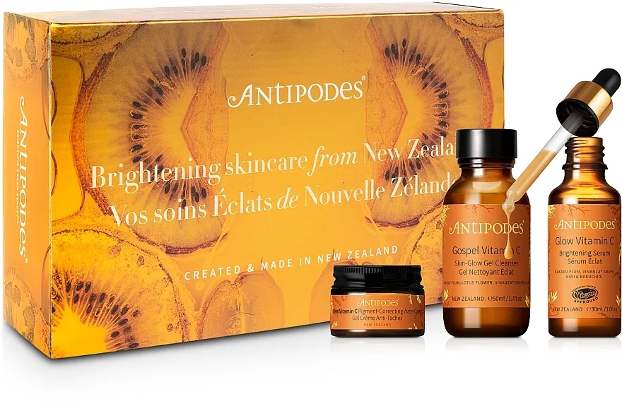 Antipodes Brightening Boost Regime Set (ser/30 ml + gel/50 ml + cr/15ml)