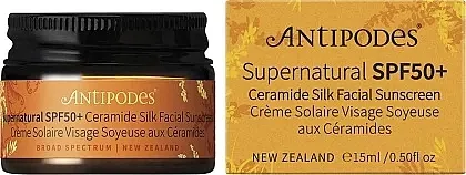 Antipodes Supernatural Ceramide Silk Facial Sunscreen SPF50+ Krema za sunčanje za lice (mini)