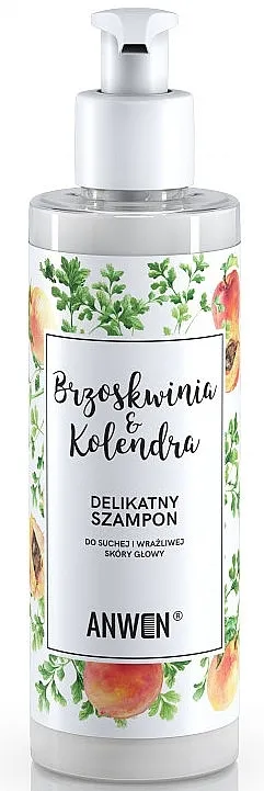Anwen Peach and Coriander Shampoo Šampon s breskvom i korijanderom za suho i osjetljivo vlasište