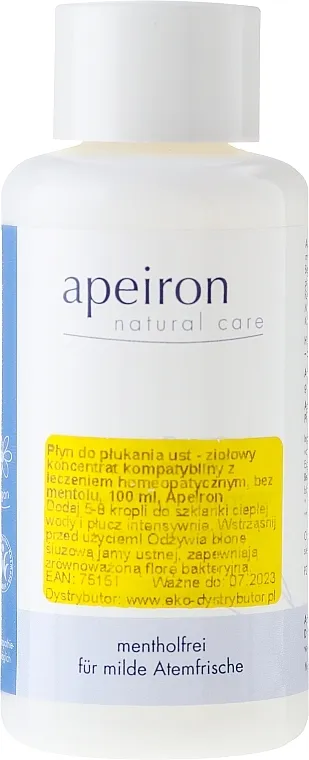 Apeiron Auromere Herbal Concentrated Mouthwash Homeopathic Homeopatski koncentrat za ispiranje usne šupljine